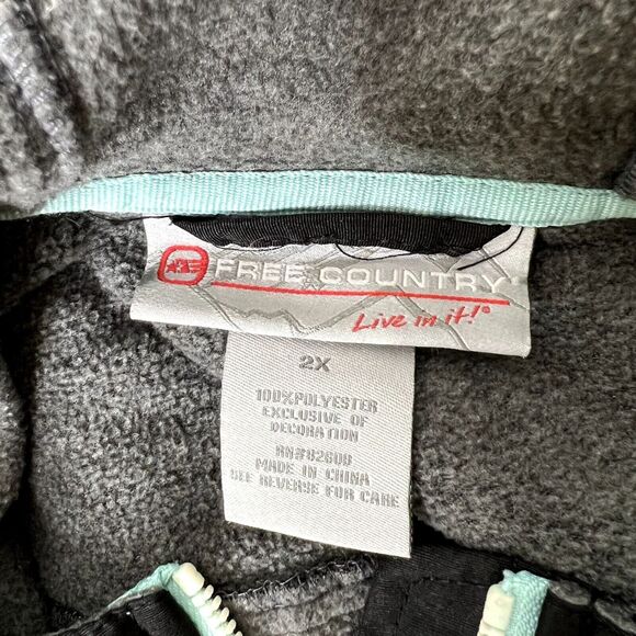 Free Country Full Zip Hooded Fleece Jacket - Picture 8 of 8